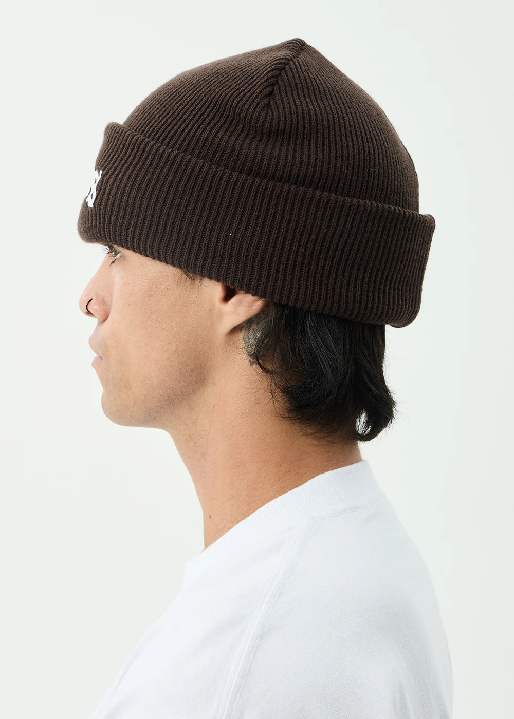 AFENDS Mens Home - Cuffed Beanie - Coffee