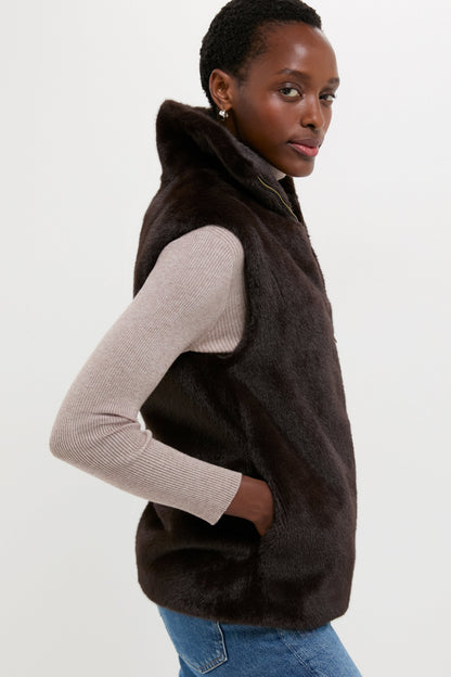 Brun Furo Fur Vest