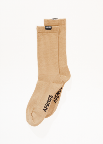 AFENDS Mens Everyday - Socks One Pack - Taupe