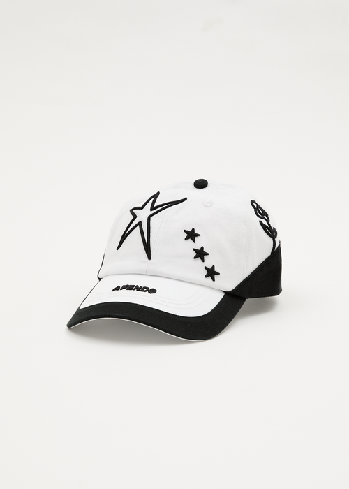 AFENDS Womens Games - Panelled Cap - White / Black