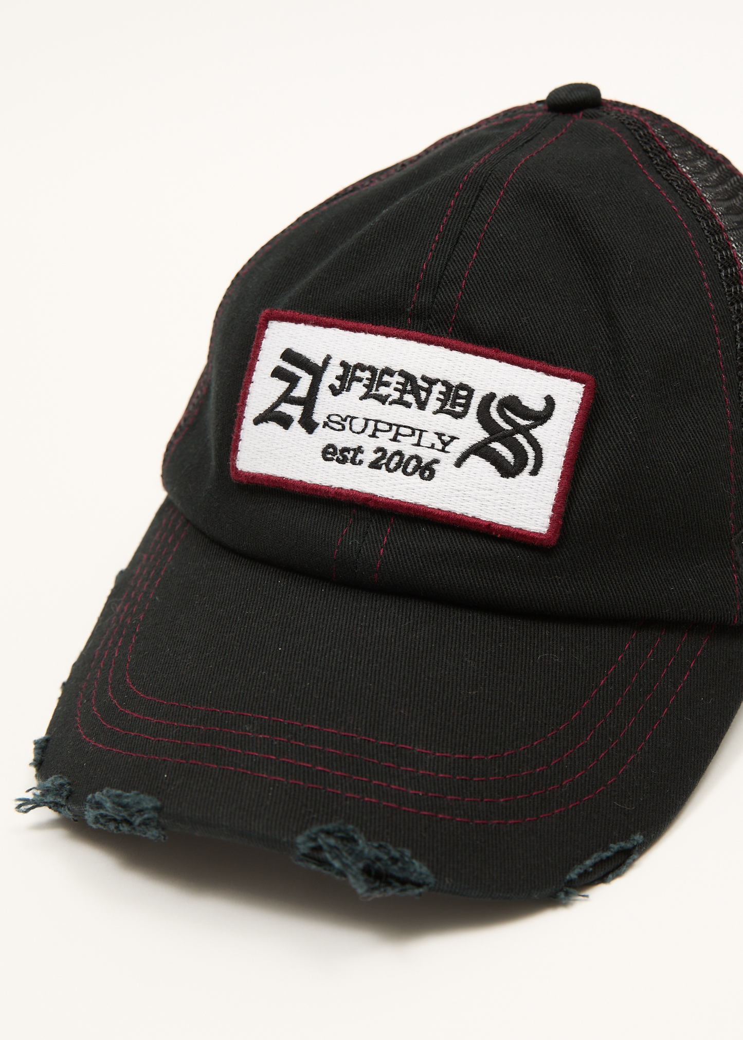 AFENDS Mens Supply - Six Panel Mesh Cap - Black