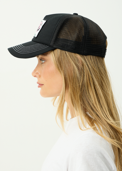 AFENDS Mens Genuine Sentiment - Trucker Cap - Black