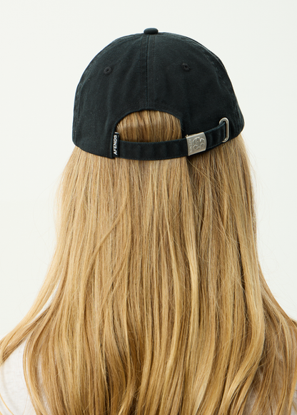 AFENDS Womens Garden Variety - Panelled Cap - Stone Black