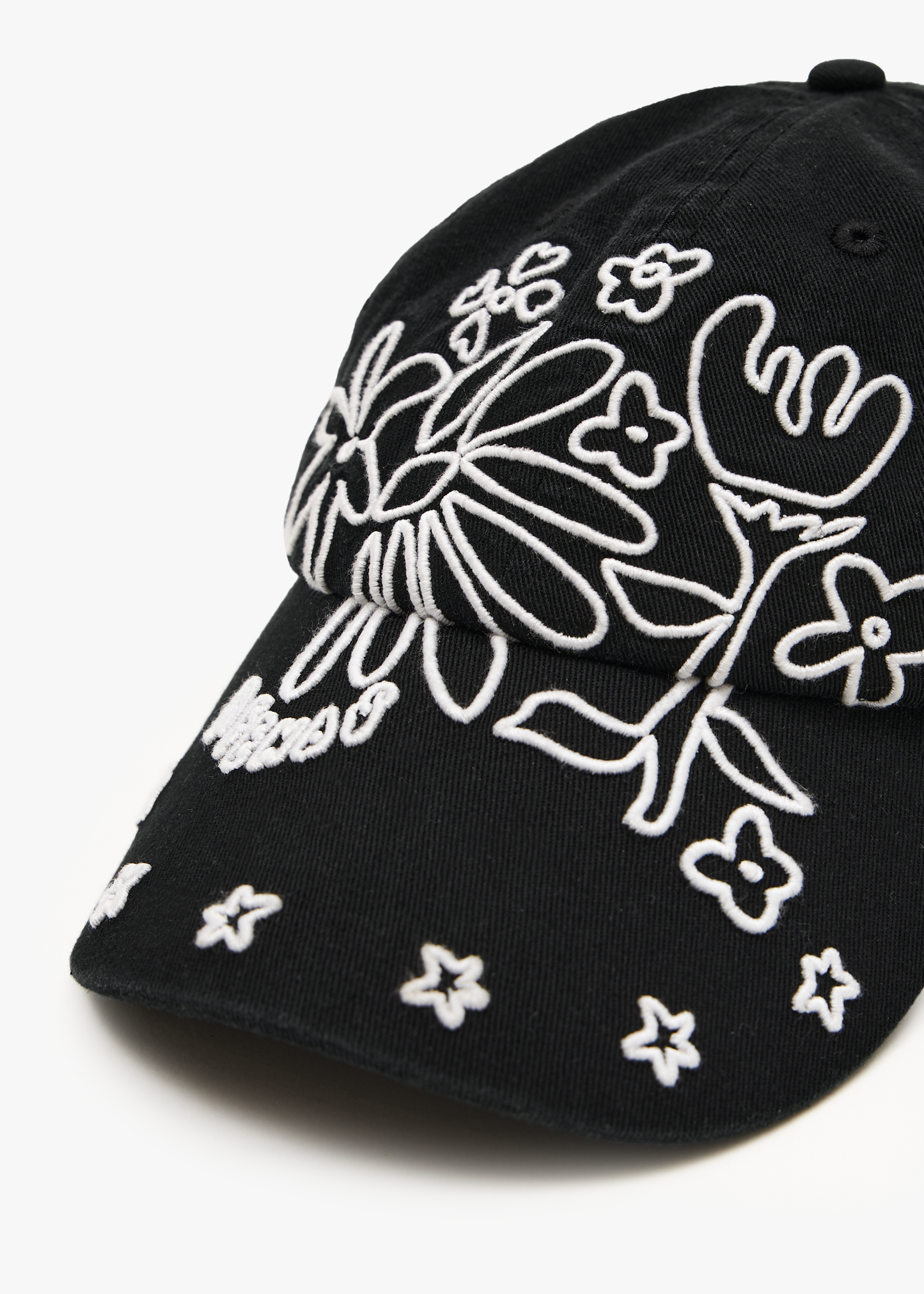 AFENDS Womens Garden Variety - Panelled Cap - Stone Black