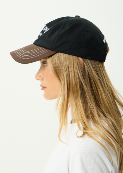AFENDS Mens Machine -  Five Panel Cap - Coffee