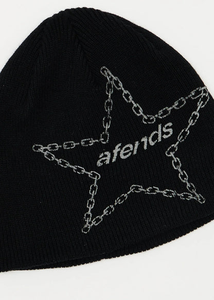 AFENDS Mens Chains - Beanie - Black