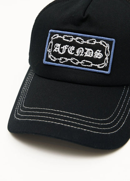 AFENDS Unisex Spiritual - Mesh Trucker Cap - Black