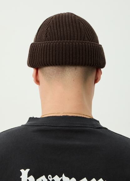 AFENDS Mens Thc - Wharfie Beanie - Coffee