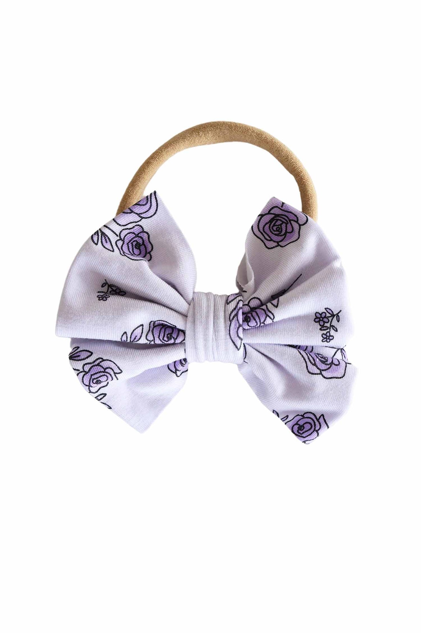 Knit Bow Headband | Amethyst Garden