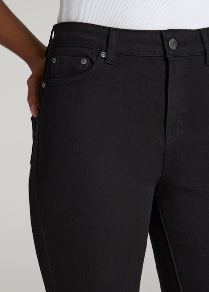 Georgia High-Rise Skinny Jeans for Tall Women in Black