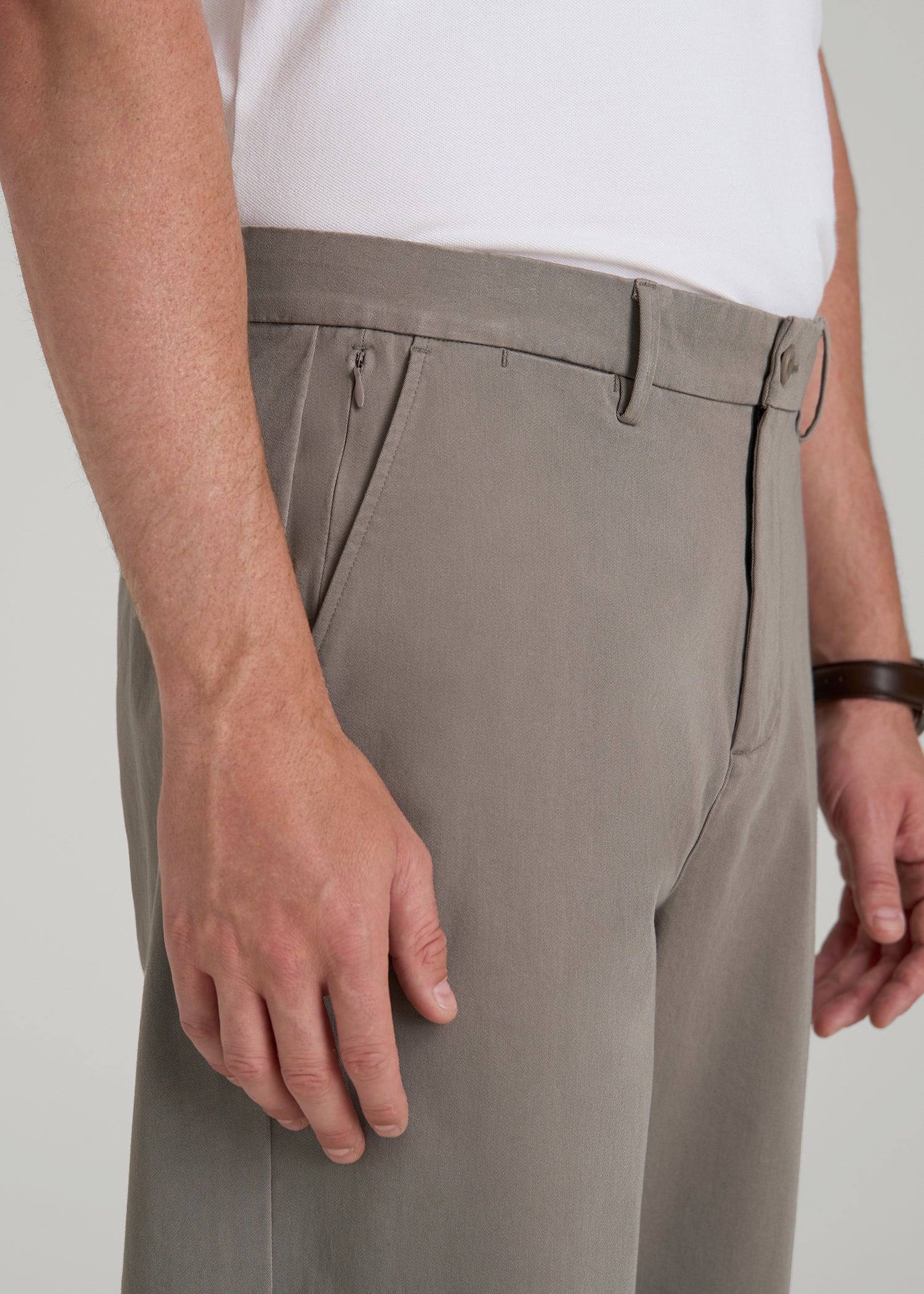 4 Way Stretch Commuter RELAXED Chino Pants for Tall Men in Portobello