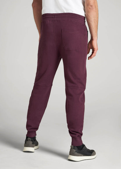 Wearever French Terry Joggers for Tall Men in Maroon