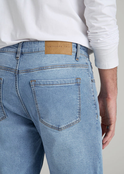 A.T. Basics Men's J1 Straight Fit Jeans for Tall Men in Tufts Blue