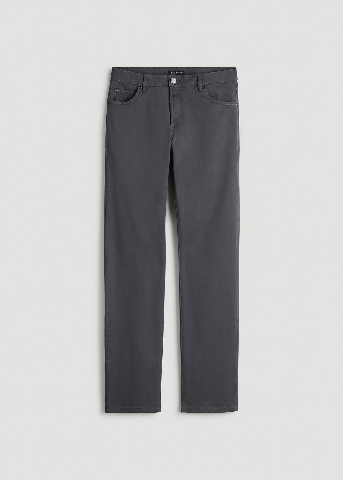 Carman TAPERED Fit Five Pocket Pants for Tall Men in Iron Grey