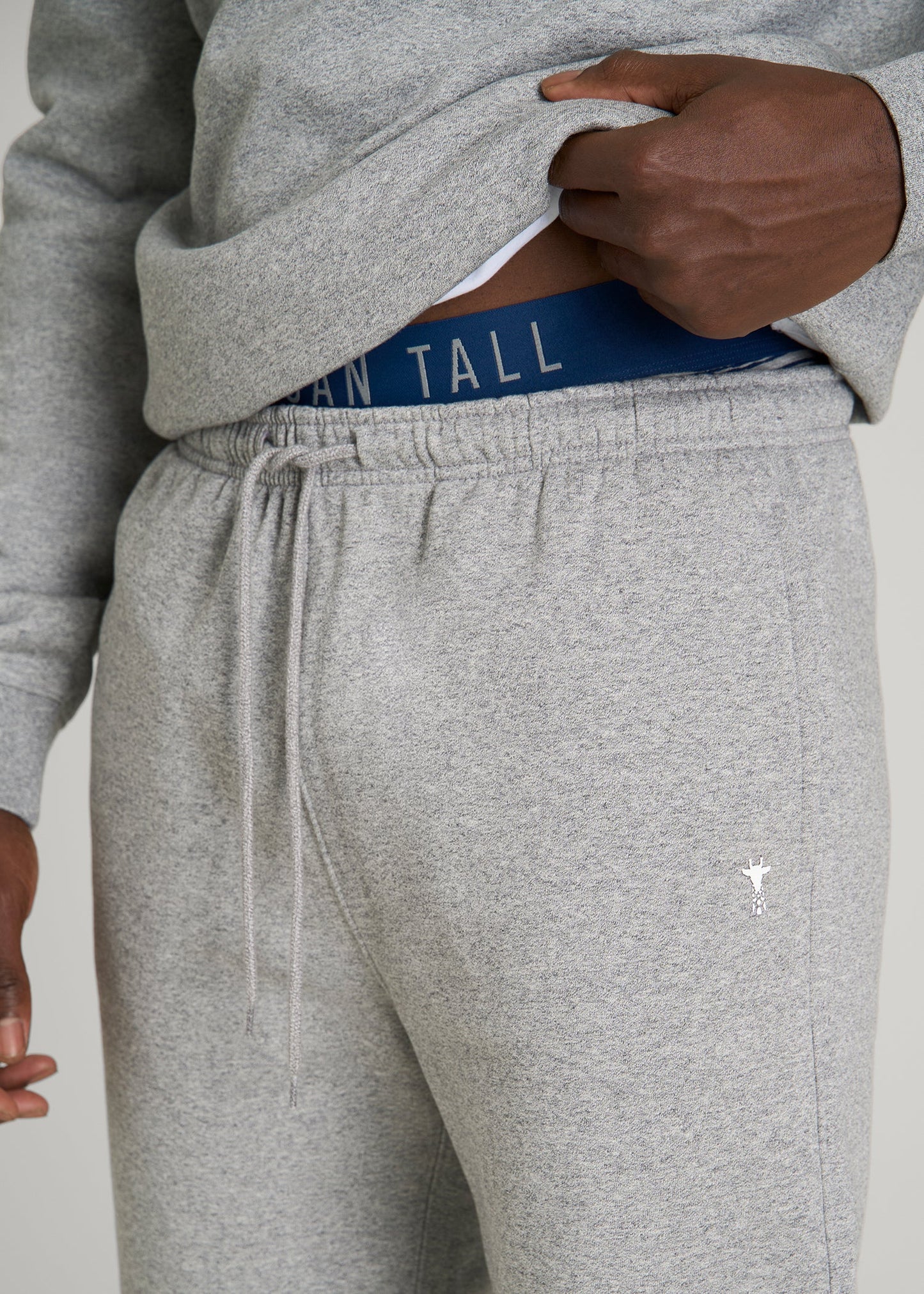 Core Motion Fleece Jogger for Tall Men in Heathered Grey