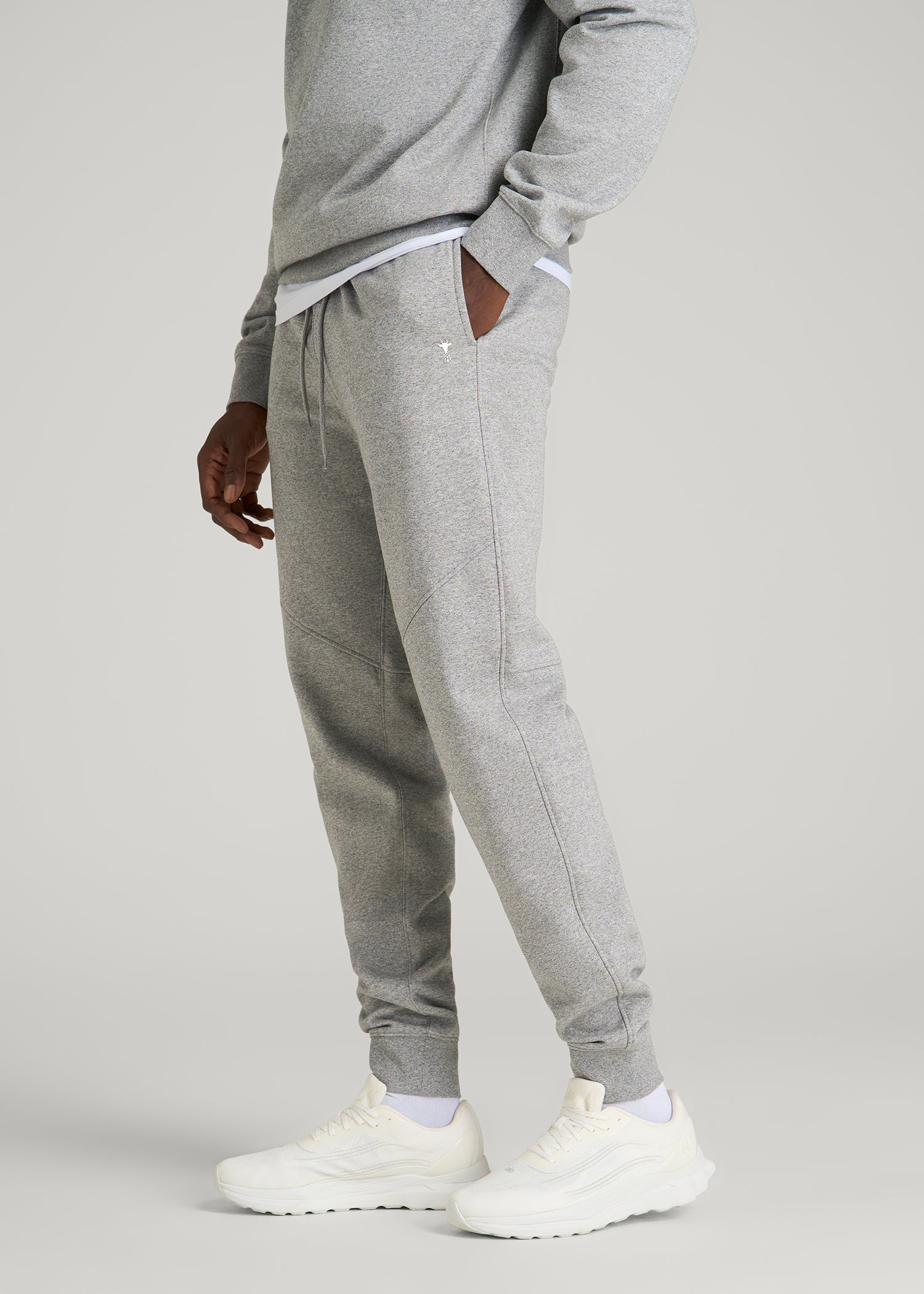 Core Motion Fleece Jogger for Tall Men in Heathered Grey