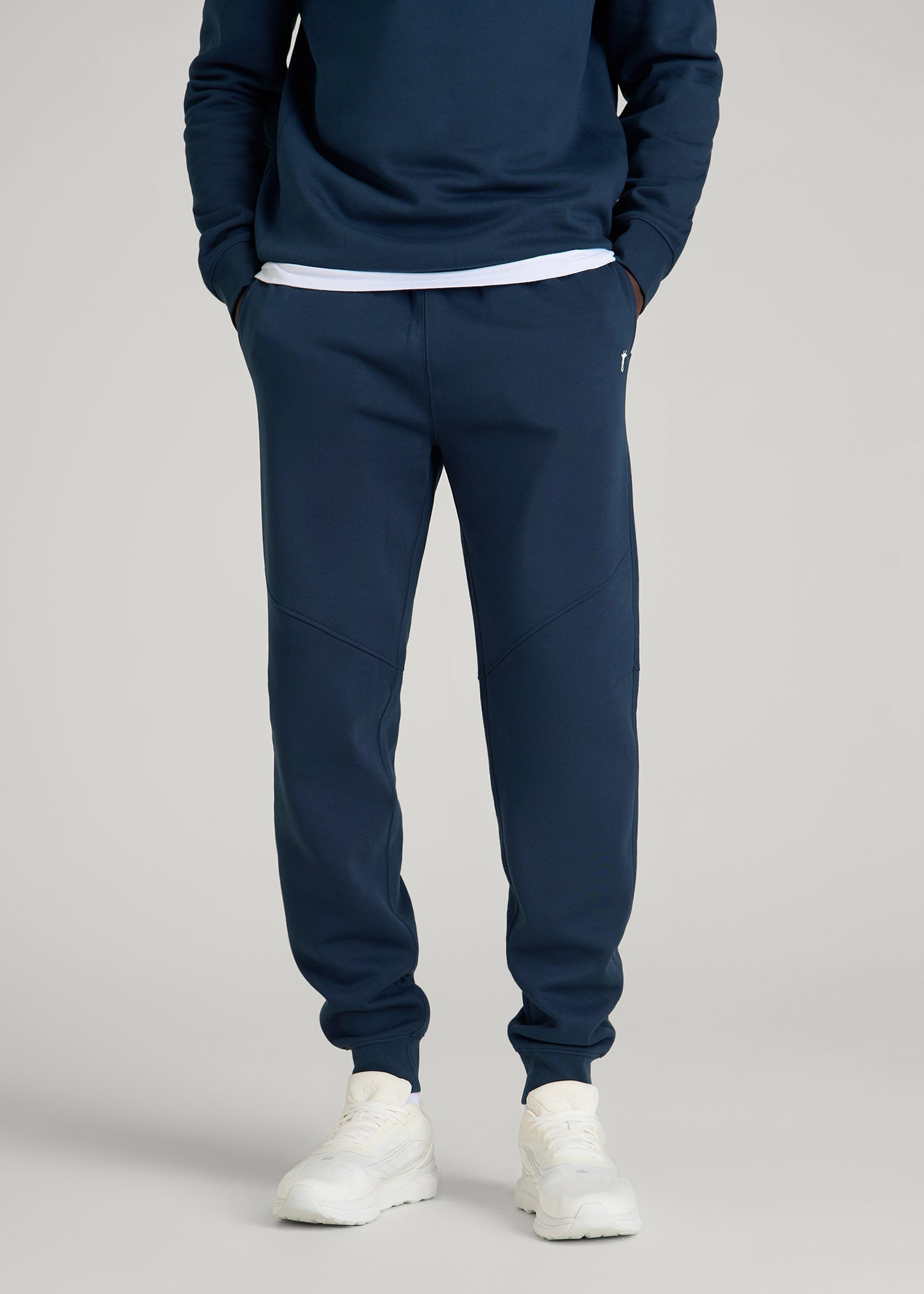 Core Motion Fleece Jogger for Tall Men in Navy Blue