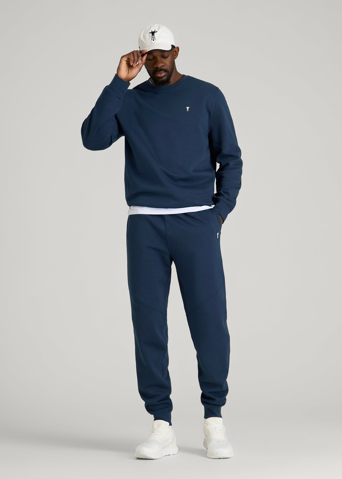 Core Motion Fleece Jogger for Tall Men in Navy Blue