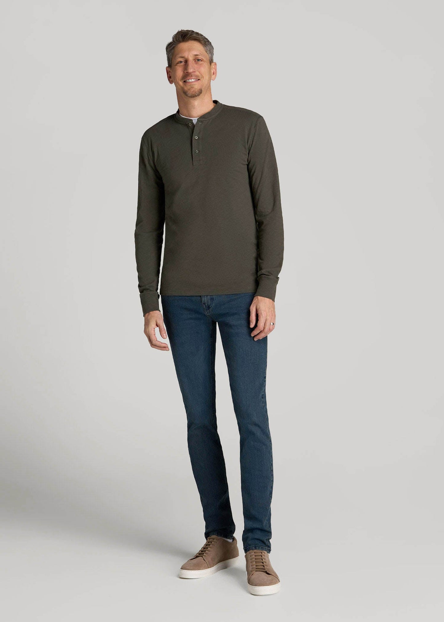 Dylan Slim Fit Jeans for Tall Men in Coastal Blue