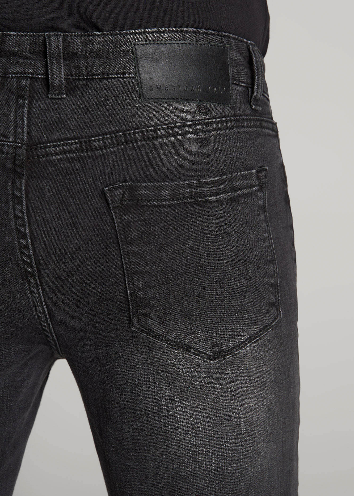 Dylan Slim Fit Jeans for Tall Men in Dark Smoke