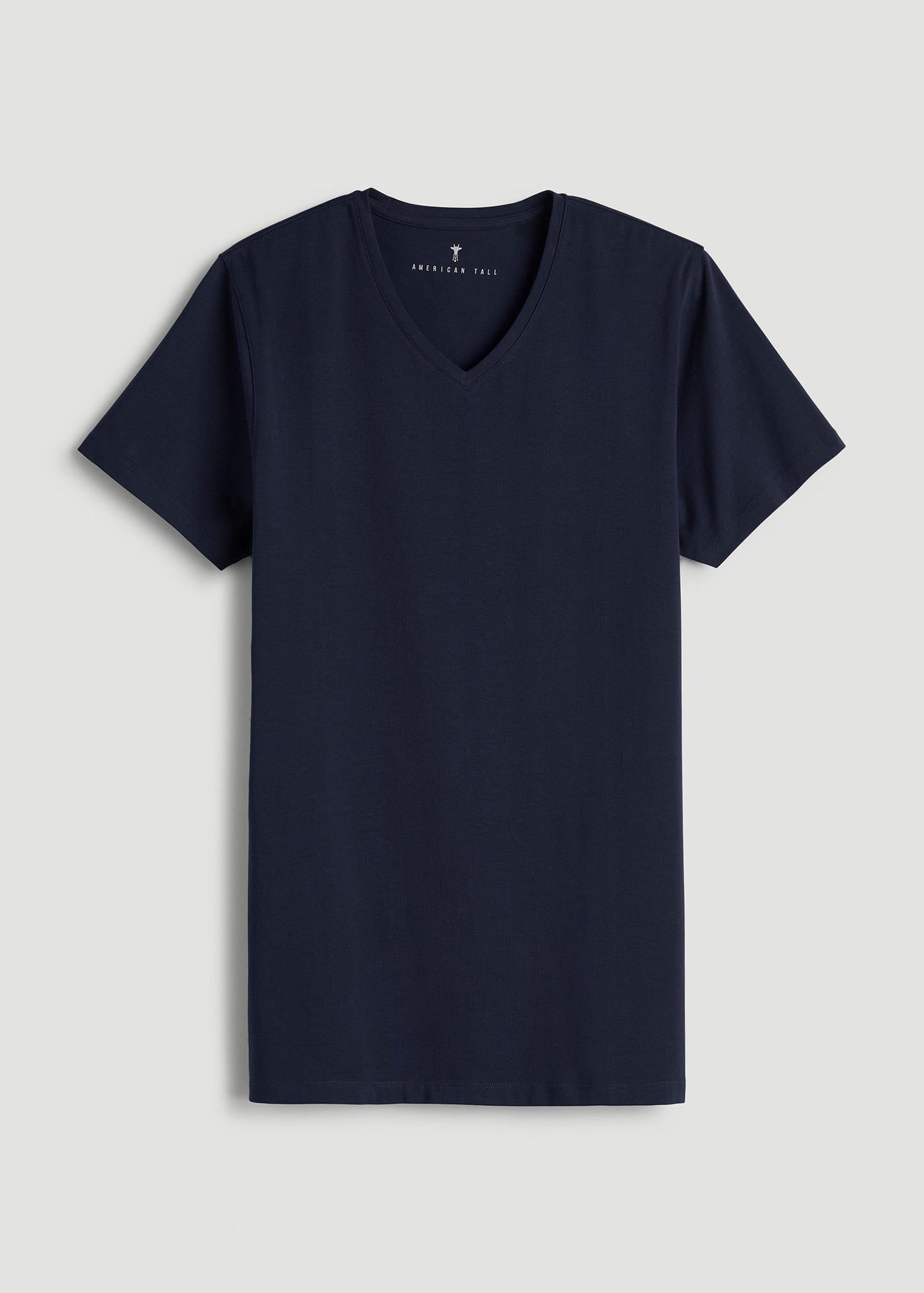 The Essential Modern Fit V-Neck Tee for Tall Men in Navy