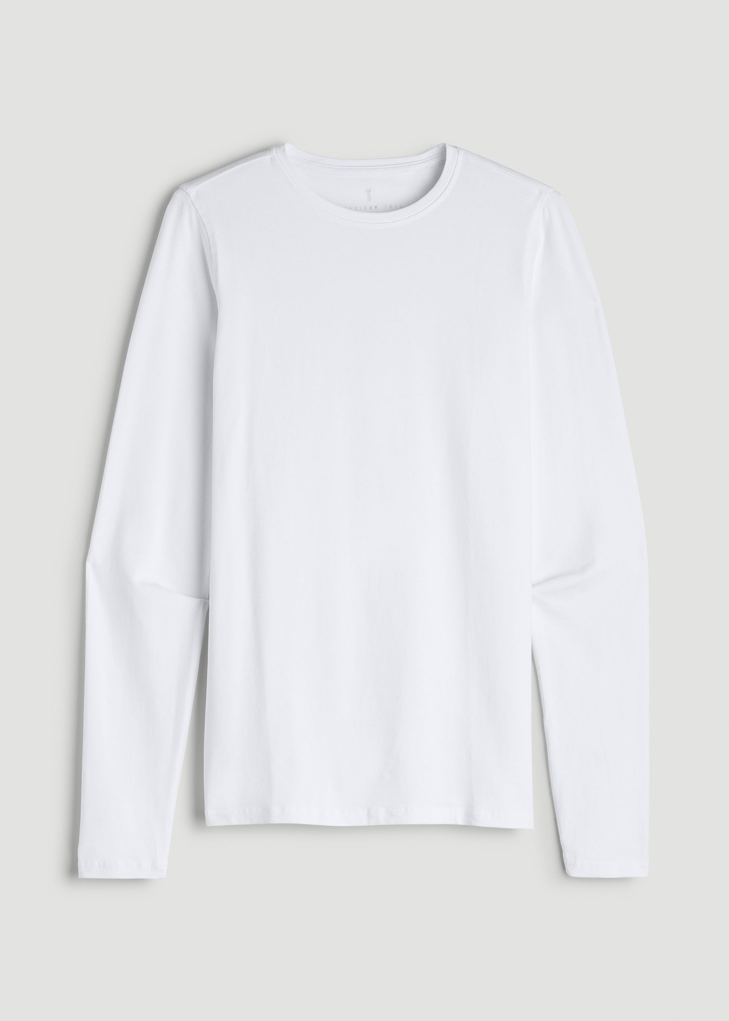 The Essential Slim Fit Long Sleeve Tee for Tall Men in White