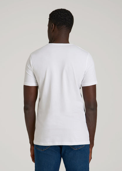 The Essential Slim Fit Crewneck Tee for Tall Men in White