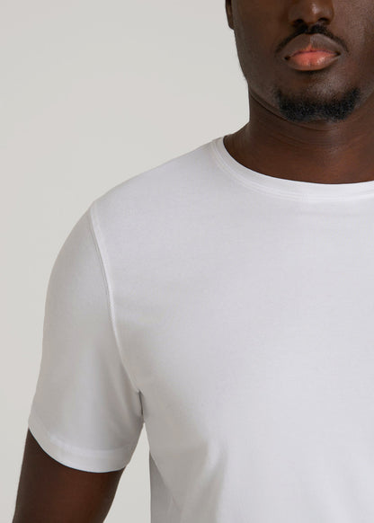 The Essential Slim Fit Crewneck Tee for Tall Men in White