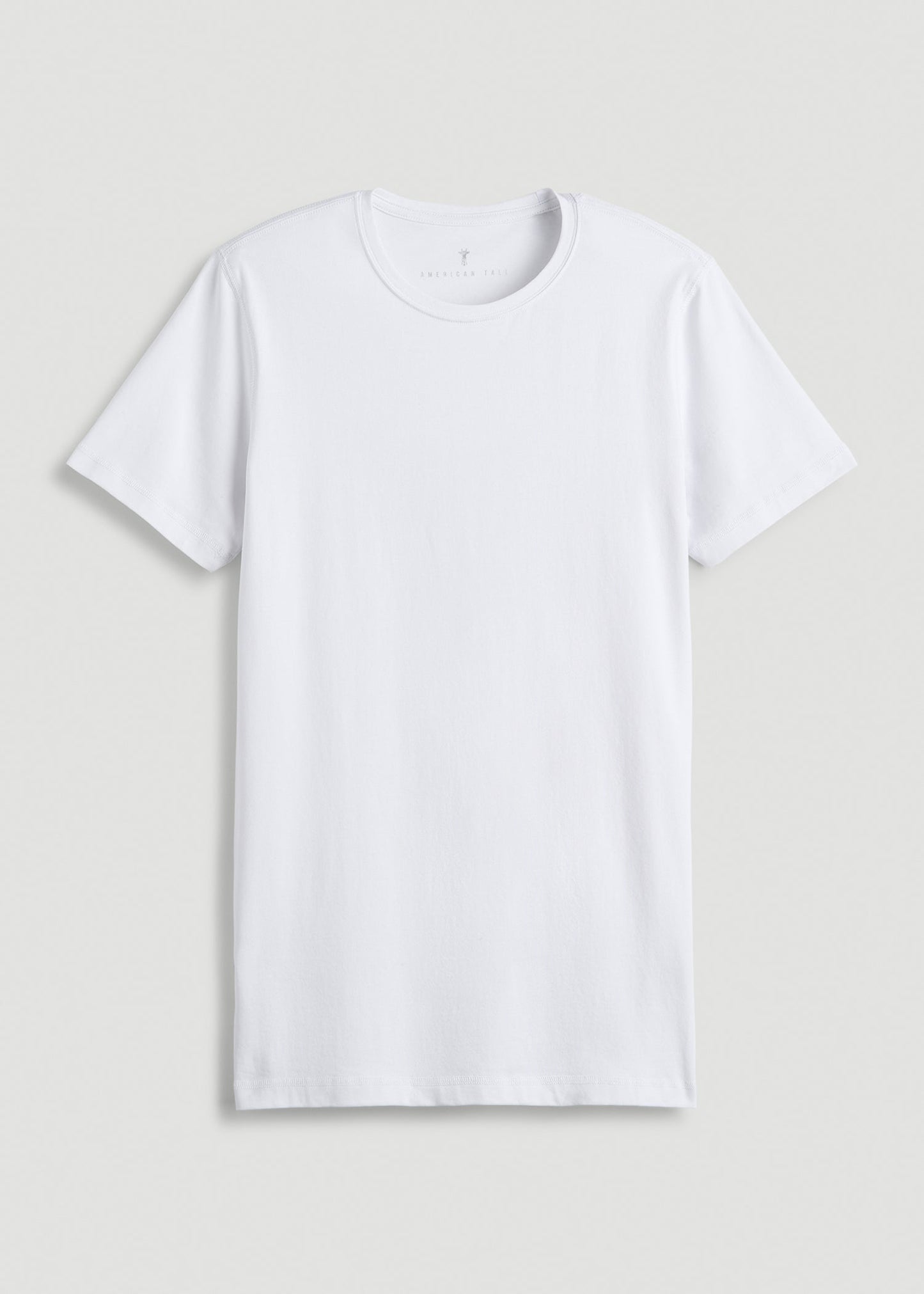 The Essential Slim Fit Crewneck Tee for Tall Men in White