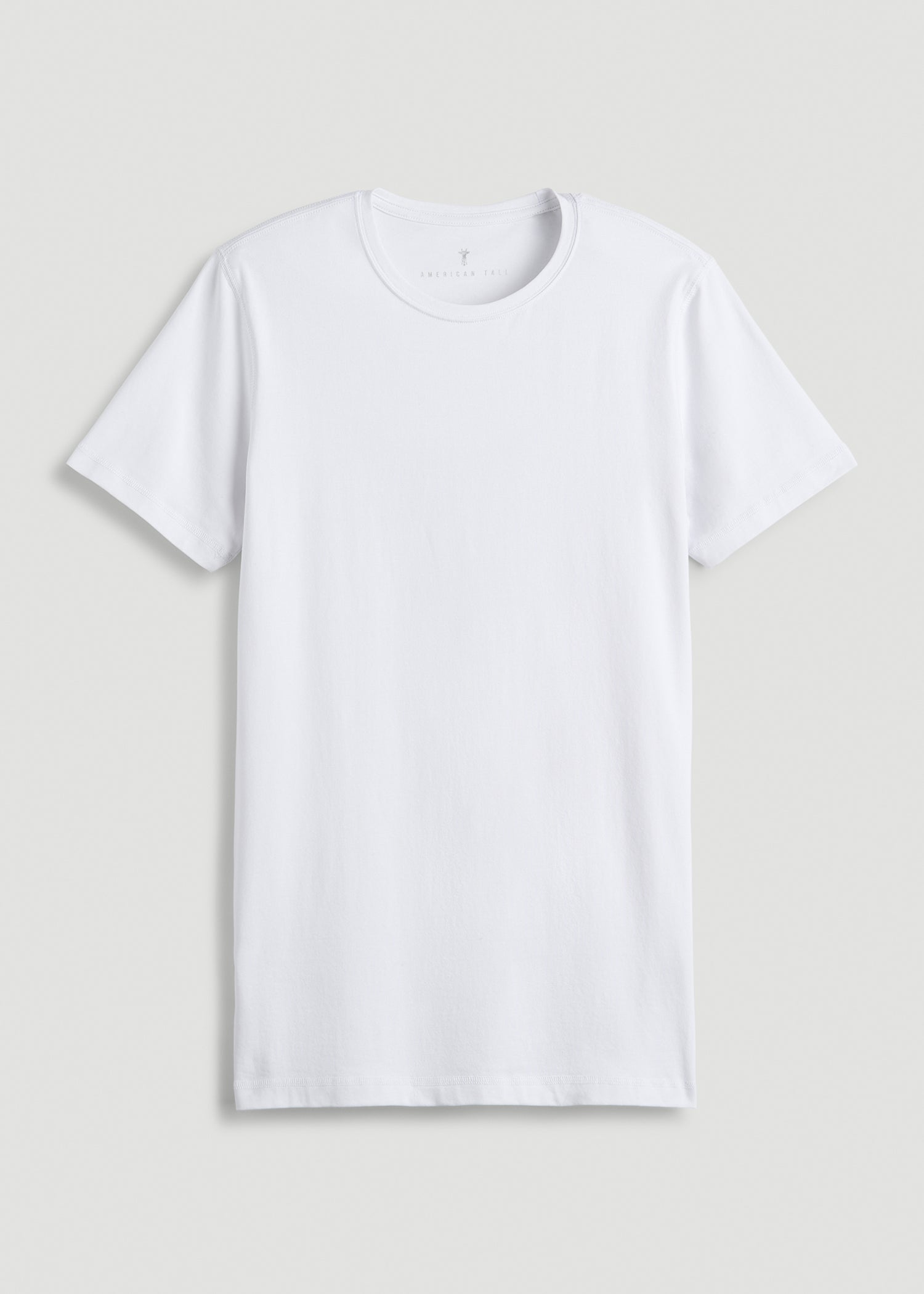 The Essential Slim Fit Crewneck Tee for Tall Men in White