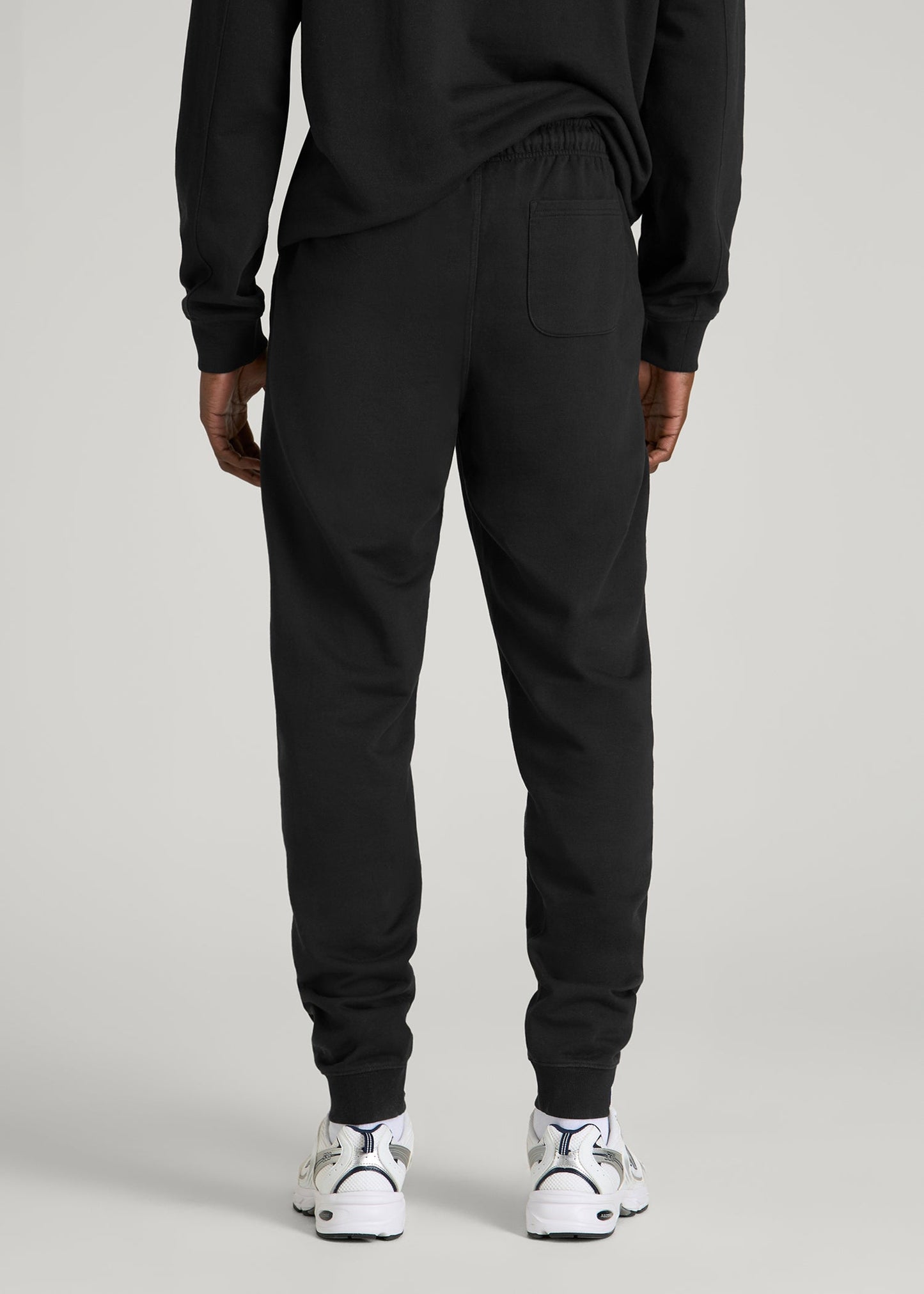 Everyday French Terry Jogger for Tall Men in Black
