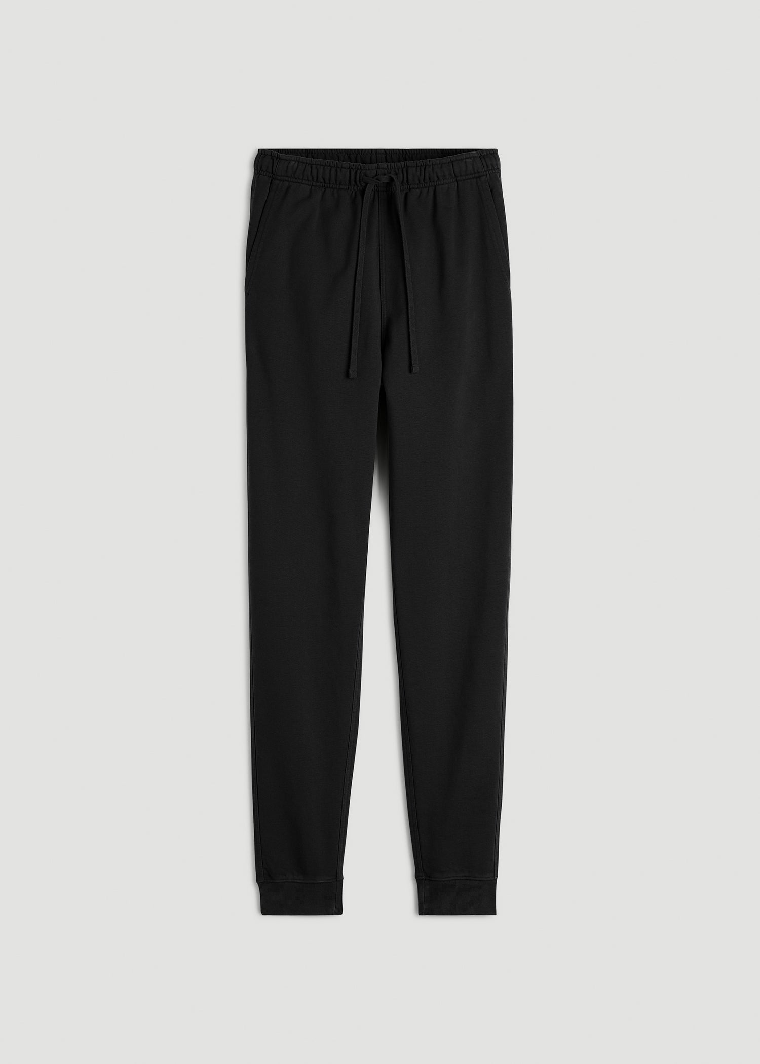 Everyday French Terry Jogger for Tall Men in Black