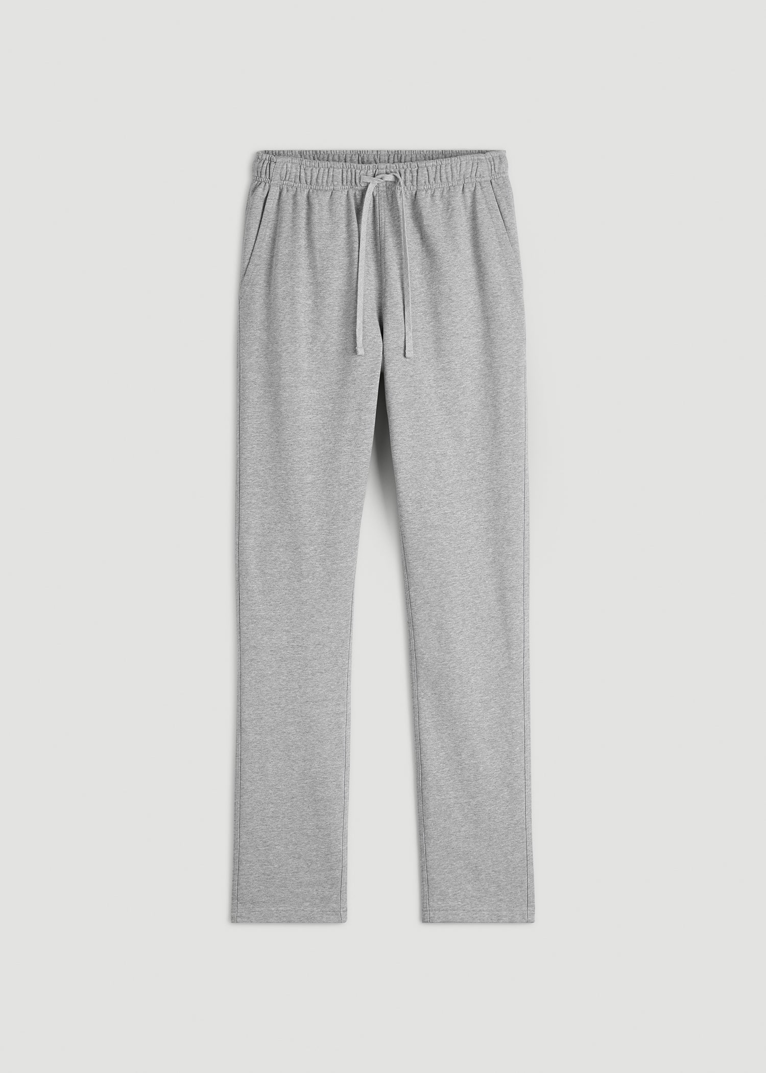 Everyday French Terry Straight Leg Sweatpants for Tall Men in Grey Mix