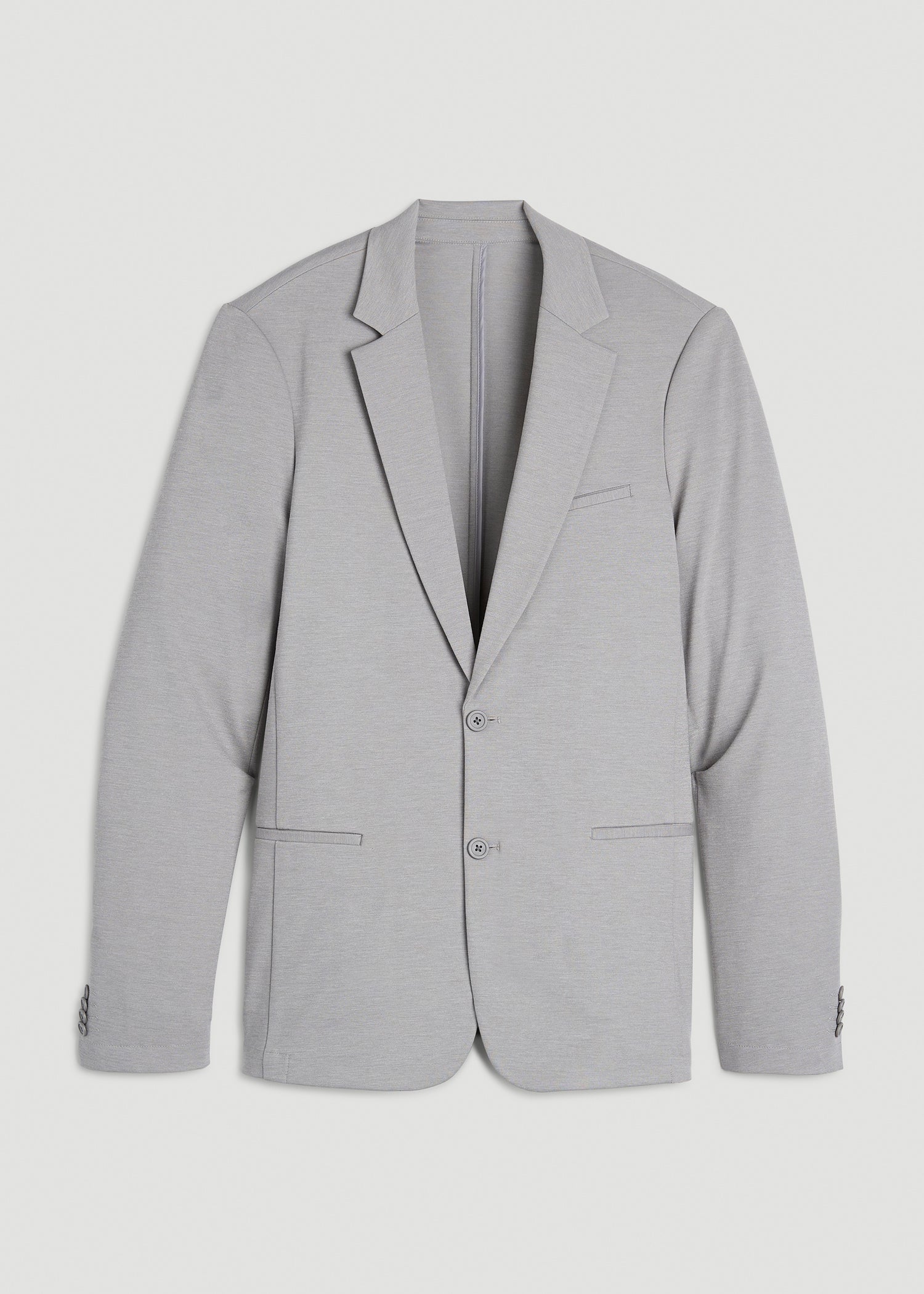 Flex Tech Suit Jacket for Tall Men in Ice Grey Nailhead