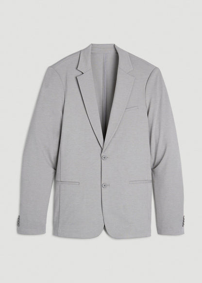 Flex Tech Suit Jacket for Tall Men in Ice Grey Nailhead