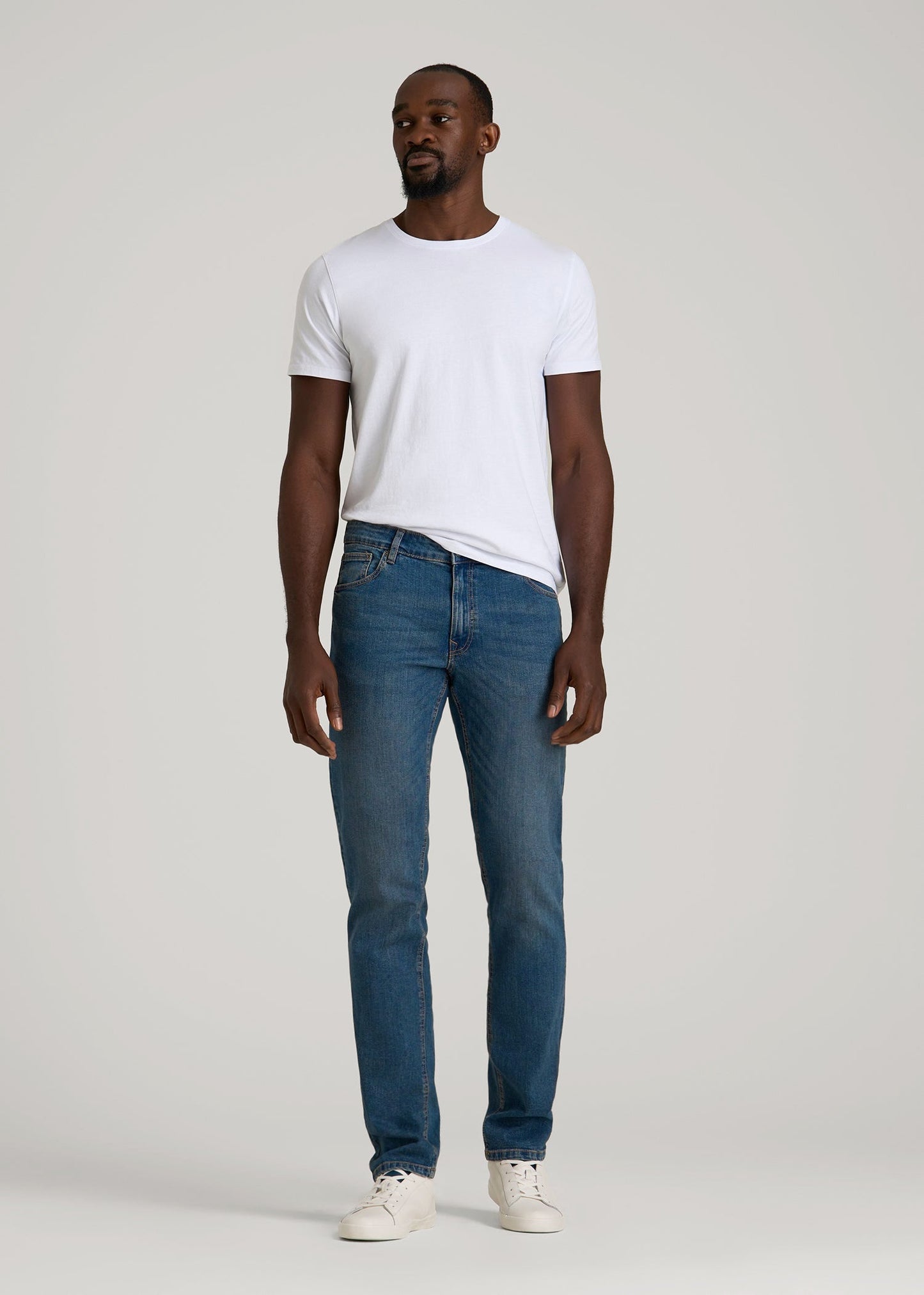 Carman TAPERED Jeans for Tall Men in Worn Blue