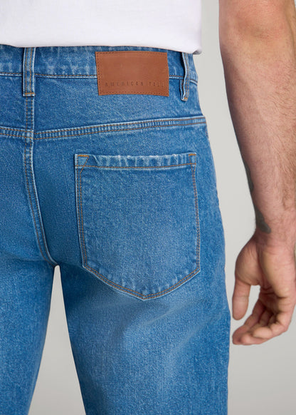 Milo RELAXED TAPERED FIT Jeans for Tall Men in Classic Mid Blue