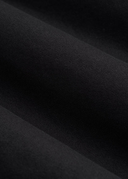 Oxford Cloth Button Down Shirt for Tall Men in Deep Black