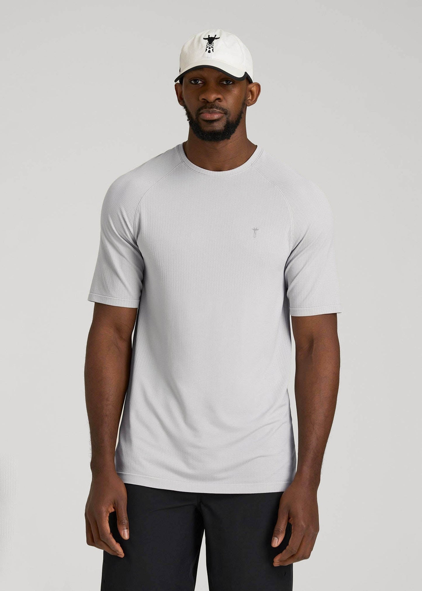 Vented Training Top for Tall Men in Silver Drop