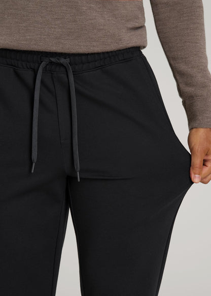 Flex Ponte Jogger for Tall Men in Black
