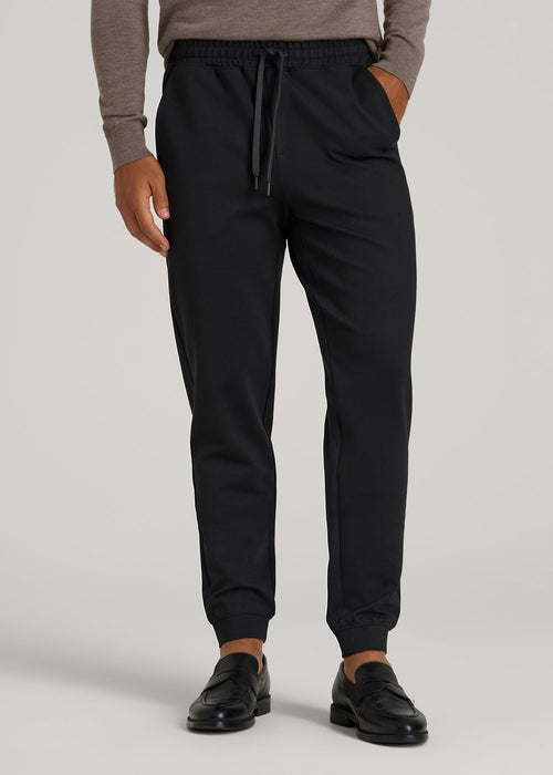 Flex Ponte Jogger for Tall Men in Black