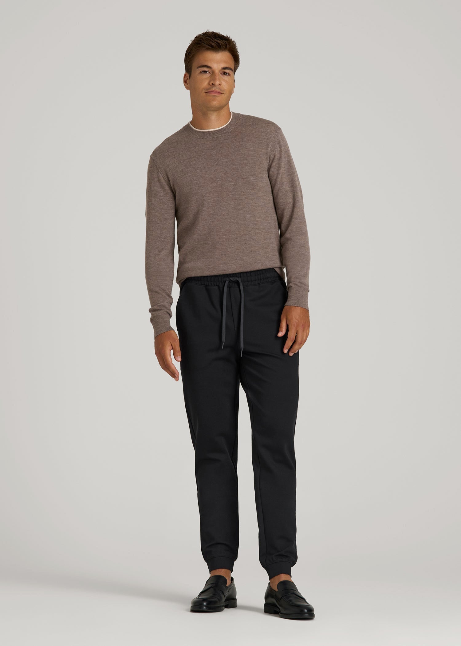 Flex Ponte Jogger for Tall Men in Black