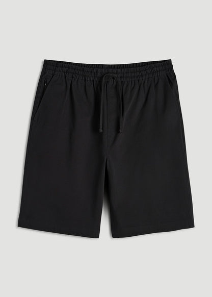 Stretch Commuter Pull-on Short for Tall Men in Black