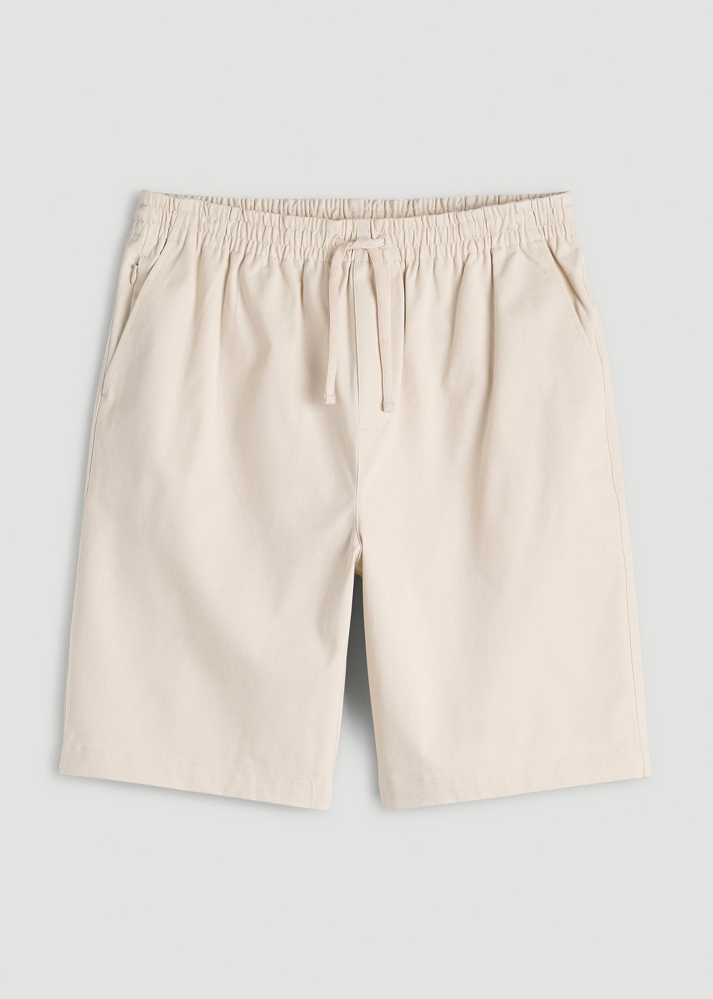 Stretch Commuter Pull-on Short for Tall Men in White Sand