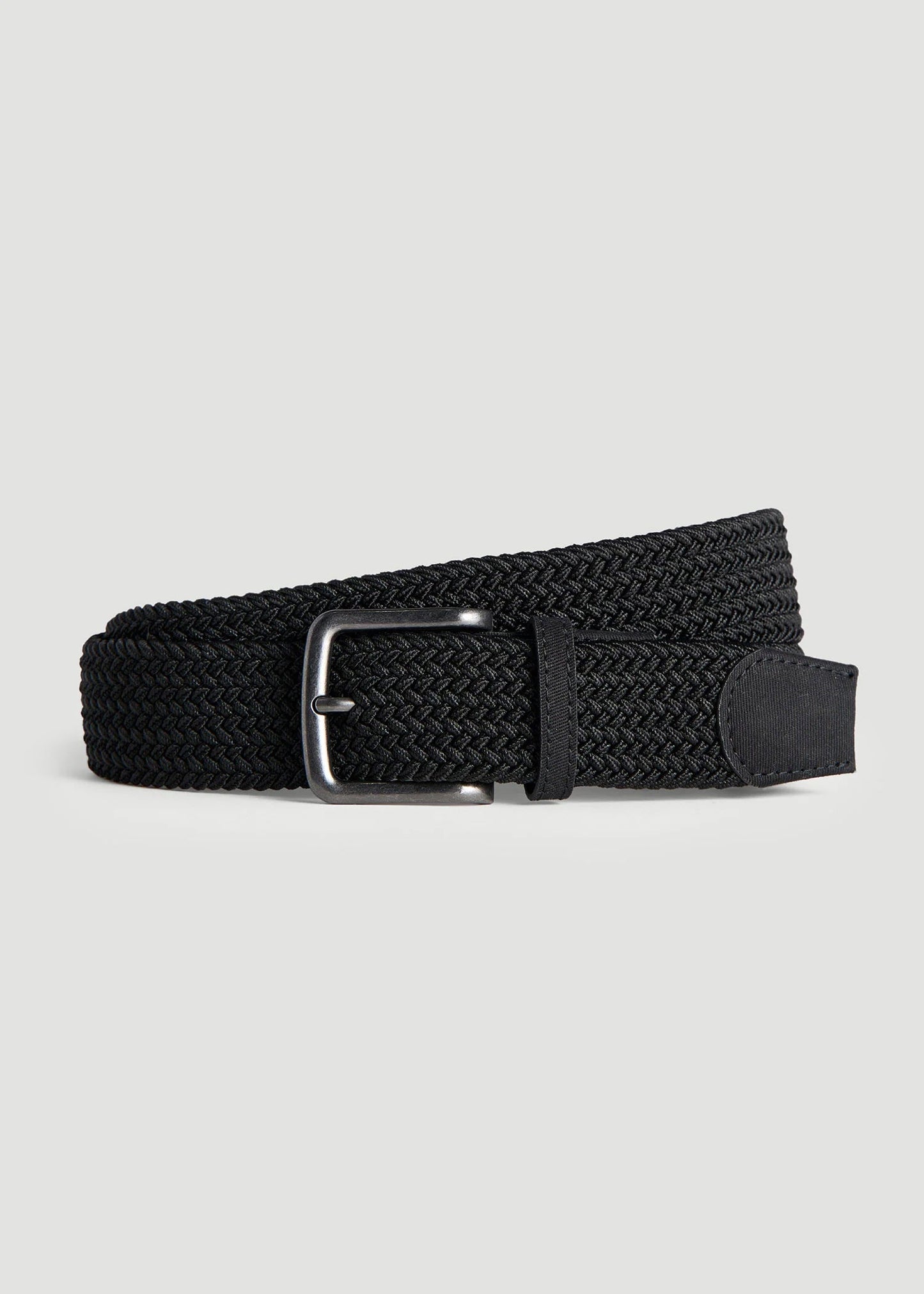Stretch Woven Belt in Black