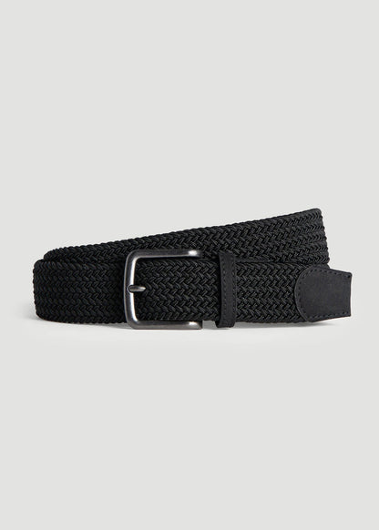 Stretch Woven Belt in Black