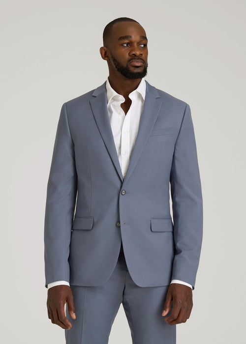 Suit Jacket for Tall Men in Blue Slate