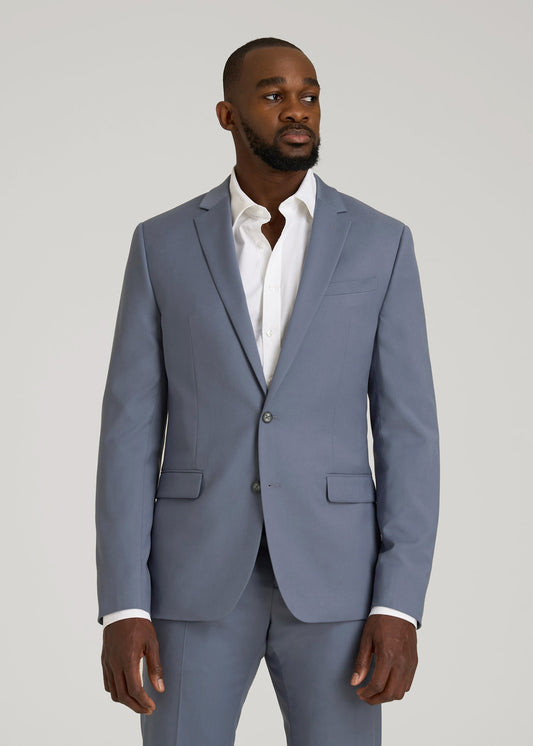 Suit Jacket for Tall Men in Blue Slate
