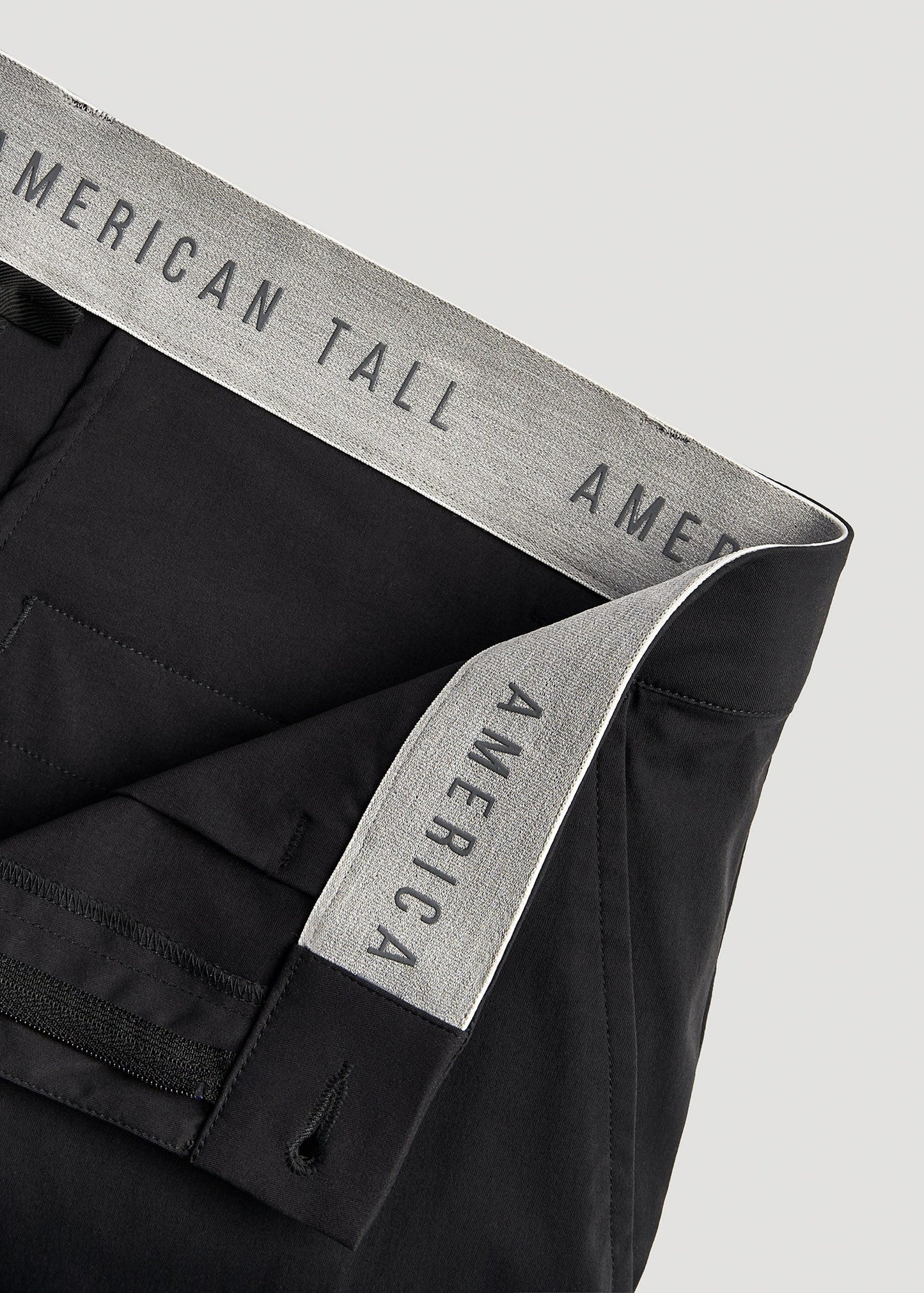 TAPERED FIT Traveler Chino Pants for Tall Men in Black