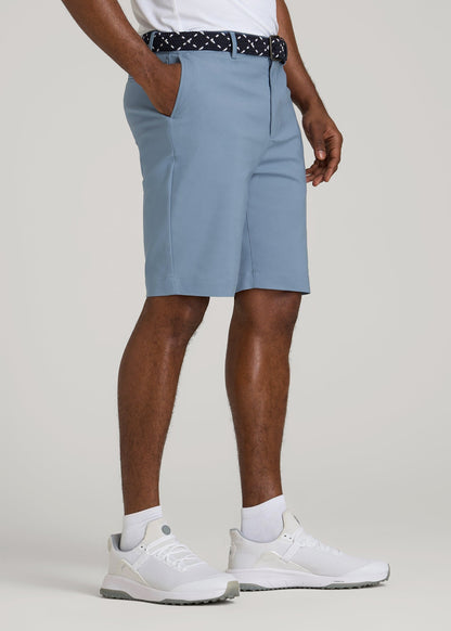 Tech Chino Shorts for Tall Men in Chambray